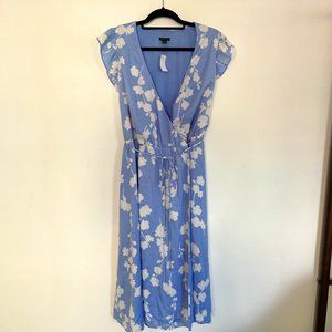 Ann Taylor Floral Wrap Dress - Size 10